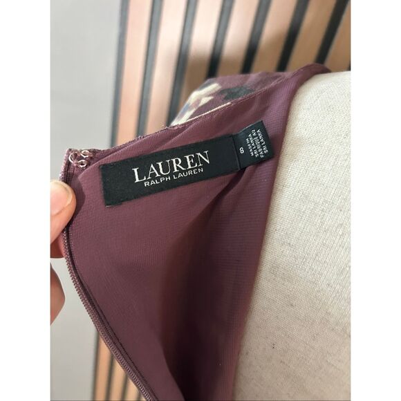 Lauren by Ralph Lauren midi lined dress size 8 - Picture 5 of 7